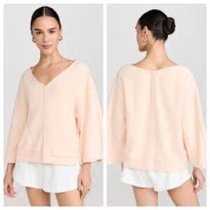 Intimately by Free People Day Off Oversized Fleece Top Size Sm Peach Cozy Soft